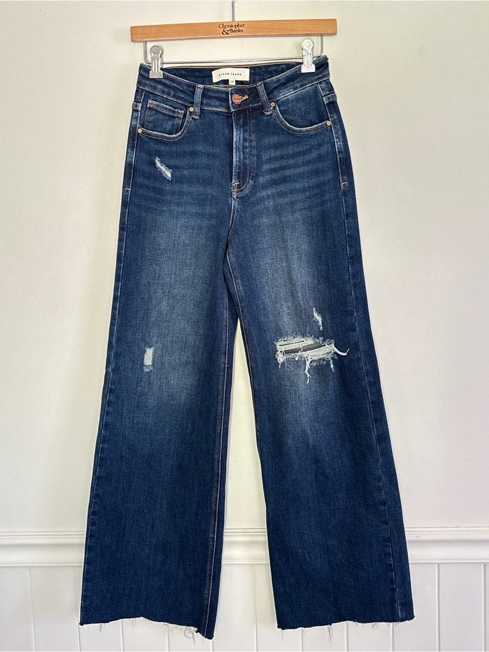 Risen Women’s Wide Leg Baggy Jeans Size 1 / 25 Inseam 30 inches